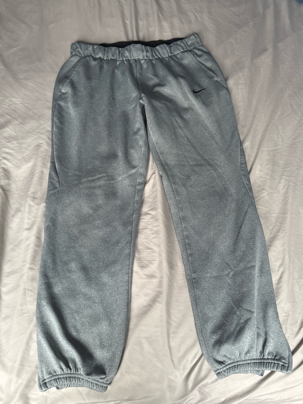 Nike Gray Dri-FIT Joggers with Drawstring